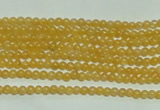 CTG118 15.5 inches 2mm round tiny yellow jade beads wholesale