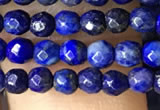 CTG1194 15.5 inches 3mm faceted round tiny dyed lapis lazuli beads