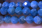 CTG1215 15.5 inches 4mm faceted round tiny apatite gemstone beads