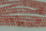 CTG124 15.5 inches 2mm round tiny cherry quartz beads wholesale