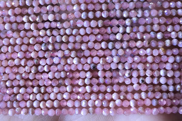 CTG1321 15.5 inches 2mm faceted round rhodochrosite beads wholesale