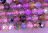 CTG1325 15.5 inches 2mm faceted round tourmaline beads wholesale