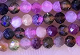 CTG1326 15.5 inches 2mm faceted round tourmaline beads wholesale