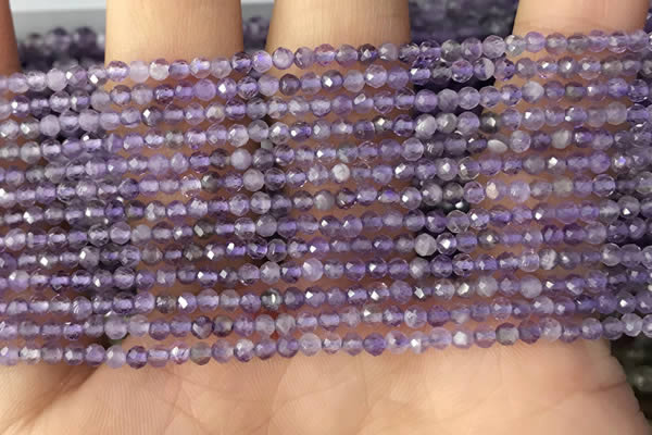 CTG1340 15.5 inches 2mm faceted round amethyst beads wholesale