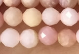 CTG1365 15.5 inches 5mm faceted round pink opal gemstone beads