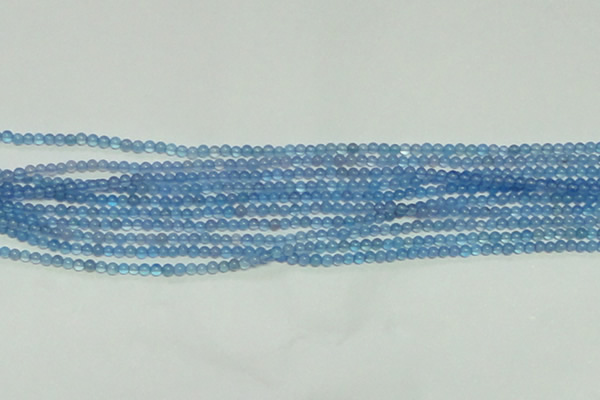 CTG137 15.5 inches 3mm round tiny blue agate beads wholesale