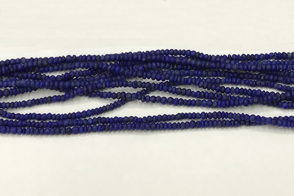 CTG1370 15.5 inches 1*1.5mm rondelle tiny lapis lazuli beads