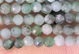 CTG1387 15.5 inches 2mm faceted round tiny emerald beads