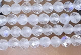 CTG1402 15.5 inches 2mm faceted round white moonstone beads wholesale