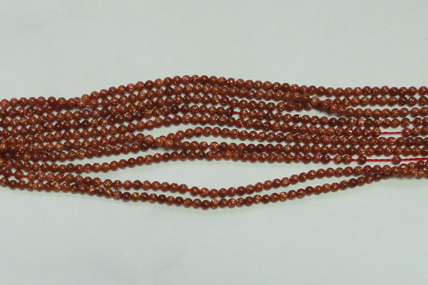 CTG142 15.5 inches 3mm round tiny goldstone beads wholesale