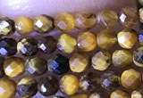 CTG1465 15.5 inches 2mm faceted round yellow tiger eye beads