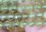 CTG1487 15.5 inches 3mm faceted round peridot gemstone beads