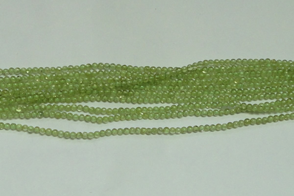 CTG149 15.5 inches 3mm round tiny peridot gemstone beads wholesale