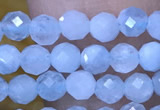 CTG1493 15.5 inches 3mm faceted round aquamarine beads wholesale