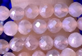 CTG1505 15.5 inches 3mm faceted round AB-color moonstone beads