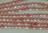 CTG154 15.5 inches 3mm round tiny cherry quartz beads wholesale