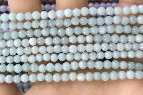 CTG1593 15.5 inches 4mm round amazonite gemstone beads wholesale