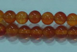 CTG16 15.5 inch 4mm round B grade tiny red agate beads wholesale