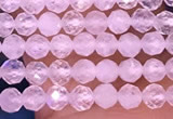 CTG1600 15.5 inches 2.5mm faceted round tiny white moonstone beads