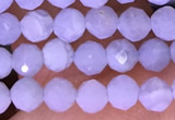 CTG1605 15.5 inches 3.8mm faceted round tiny blue lace agate beads