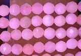 CTG1634 15.5 inches 2.5mm faceted round tiny pink opal beads