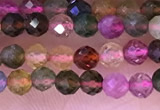 CTG1659 15.5 inches 3.5mm faceted round tiny tourmaline beads