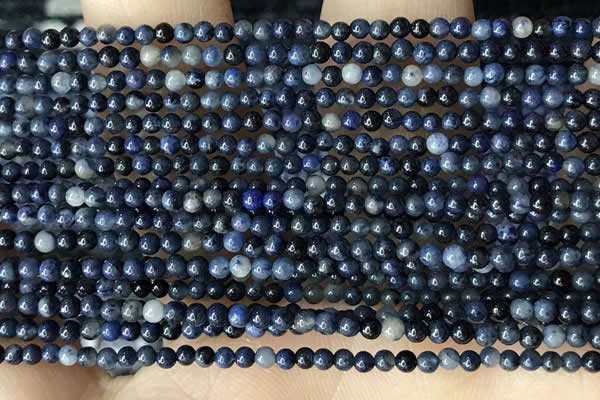 CTG2027 15 inches 2mm,3mm natural blue dumortierite beads