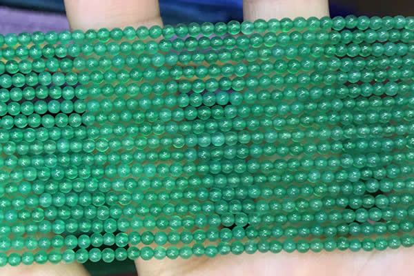 CTG2063 15 inches 2mm,3mm green agate gemstone beads