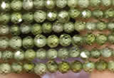 CTG2102 15 inches 2mm faceted round tiny quartz glass beads