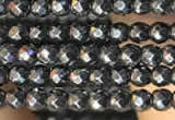 CTG2125 15 inches 2mm,3mm & 4mm faceted round hematite gemstone beads