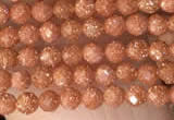 CTG2136 15 inches 2mm,3mm faceted round goldstone beads