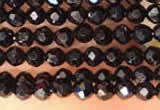 CTG2144 15 inches 2mm,3mm faceted round black spinel beads