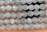 CTG2145 15 inches 2mm,3mm faceted round aquamarine gemstone beads