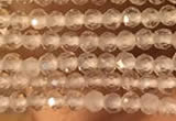 CTG2158 15 inches 2mm,3mm & 4mm faceted round white crystal beads