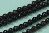 CTG22 15.5 inches 3mm round B grade tiny garnet beads wholesale