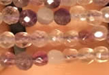 CTG2207 15 inches 2mm,3mm faceted round purple fluorite beads