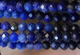 CTG2241 15 inches 2mm faceted round natural lapis lazuli beads