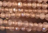 CTG2247 15 inches 2mm faceted round natural sunstone beads