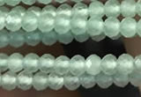 CTG2249 15 inches 2mm faceted round natural prehnite beads