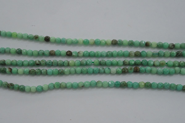 CTG225 15.5 inches 3mm faceted round tiny grass agate beads