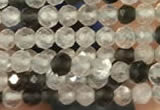 CTG2256 15 inches 2mm faceted round ghost crystal beads