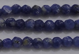 CTG227 15.5 inches 3mm faceted round tiny sodalite gemstone beads