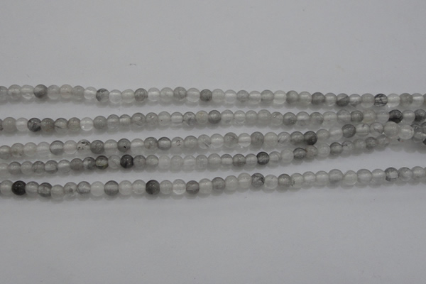 CTG253 15.5 inches 3mm round tiny cloudy quartz beads wholesale