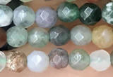 CTG2533 15.5 inches 4mm faceted round Indian agate beads