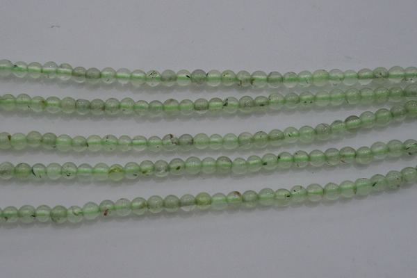 CTG255 15.5 inches 3mm round tiny green rutilated quartz beads