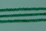 CTG28 15.5 inches 2mm faceted round green agate beads wholesale