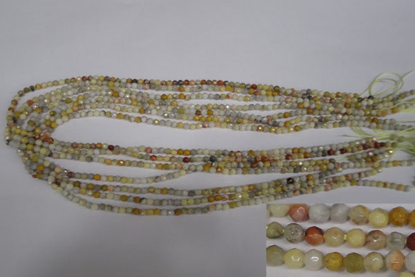 CTG300 15.5 inches 3mm faceted round ting crazy lace agate beads