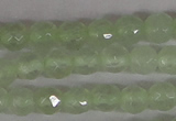 CTG302 15.5 inches 3mm faceted round ting prehnite agate beads