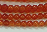 CTG37 15.5 inches 2mm round grade A tiny red agate beads wholesale