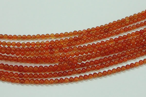 CTG37 15.5 inches 2mm round grade A tiny red agate beads wholesale